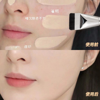 Bàn chải trang điểm Xixi X779 không dấu vết, dùng cho nền và mặt nạ dạng bột, phù hợp cho người mới bắt đầu