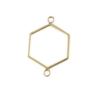 925 Kim bạc hoa tai phóng đại hợp kim treo đôi hình lục giác xốp tròn diy trang sức thủ công hoa tai Phụ Kiện Vòng Cổ