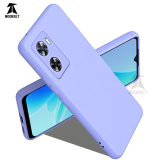 Dành Cho OPPO A57 A57s A57e A77 A77s 4G Ốp Lưng Silicon Lỏng Nâng Cấp Với Viền Vuông Bảo Vệ Camera Mềm Chống Trầy Xước Lớp Lót Microfiber Chống Sốc Mỏng