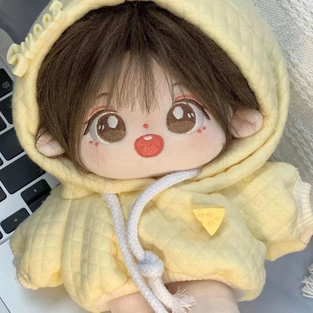 Quần áo búp bê Cotton 20cm dễ thương Áo có mũ trùm đầu giá rẻ Không có thuộc tính Búp bê đa năng Quần áo trẻ em Búp bê thay thế quần áo