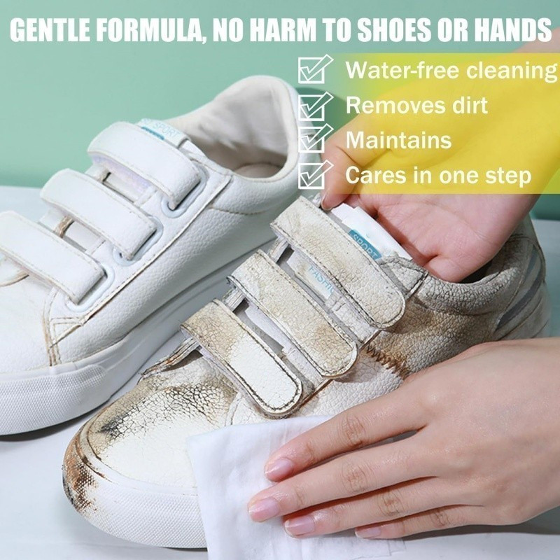 (COMBO 5 GÓI) KHĂN LAU SNEAKER DÙNG 1 LẦN,KHĂN LAU GIÀY TRẮNG TIỆN LỢI,Du Lịch Di Động Gọn Nhẹ