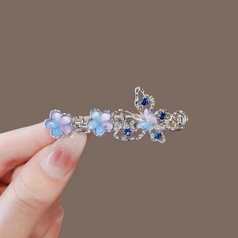 Mauropoli Kẹp mũ/tóc nữ cao cấp đính đá, kẹp bướm, kẹp mỏ vịt, sẵn sàng