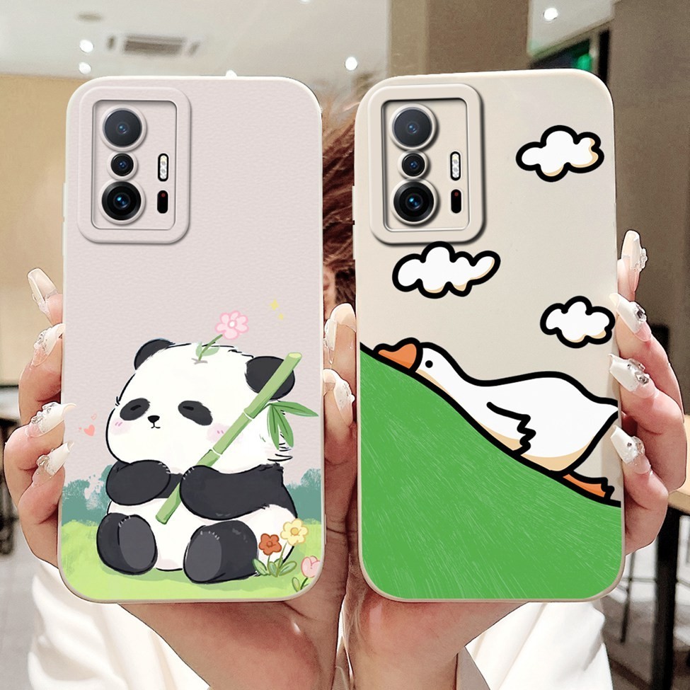 Ốp lưng Xiaomi 11T Pro Mi 11T Hoa thẩm mỹ Thời trang Mèo dễ thương Vỏ điện thoại silicon Xiaomi 11T