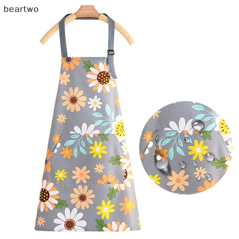 < Beartwo > Tạp dề nấu ăn chống dầu nhà bếp dễ thương dành cho nữ Trẻ em Nam giới Nhà bếp Phụ kiện làm bánh cà phê dành cho người lớn không thấm nước Đẹp