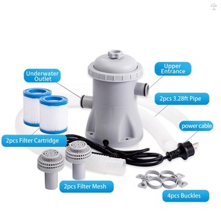Máy bơm lọc bể bơi 330 GPH Máy bơm nước điện có 2 hộp lọc bể bơi Máy bơm bể bơi trên mặt đất Máy bơm lọc bể bơi nhỏ