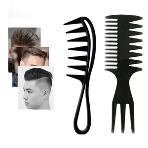 SEVICH Lược kết cấu răng rộng hai mặt Tóc xoăn Chống tĩnh điện Cá mập rộng Lược chải răng Salon Tạo kiểu tóc