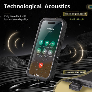 ốp lưng 16 promax chống nước IP68 Waterproof Shockproof Magnetic Case For iPhone 16 Pro Max Plus Cover Diving Underwater Swim Outdoor Sports