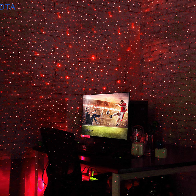 Dta Đèn LED lãng mạn bầu trời đầy sao Đèn ngủ 5V chạy bằng USB Galaxy Star Projector Lamp PO