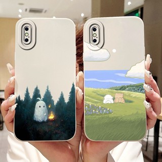 Dành Cho iPhone XS Max / iPhoneX / iPhoneXS Vỏ Bảo Vệ Ống Kính Gấu Trúc Dễ Thương Thỏ Hoa Hoạt Hình Silicon Mềm Vỏ Điện Thoại