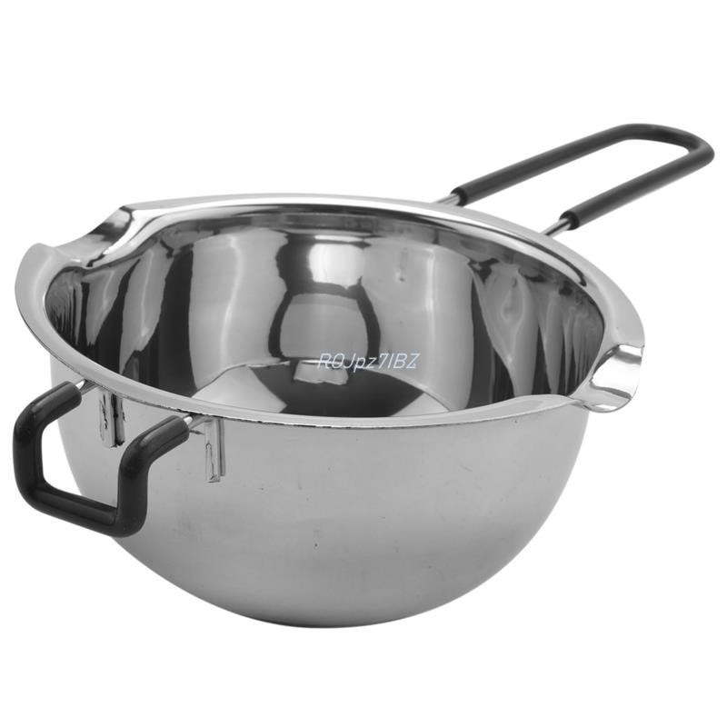 Bộ nồi hơi đôi 2 gói Nồi nấu chảy bằng thép không gỉ để nấu chảy xà phòng sô cô la Sáp nến làm 600Ml và 1600Ml