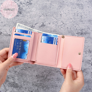 Ví Nữ deyangk Ví Ngắn Dễ Thương Ví Da Bé Gái Túi Đựng Thẻ VN