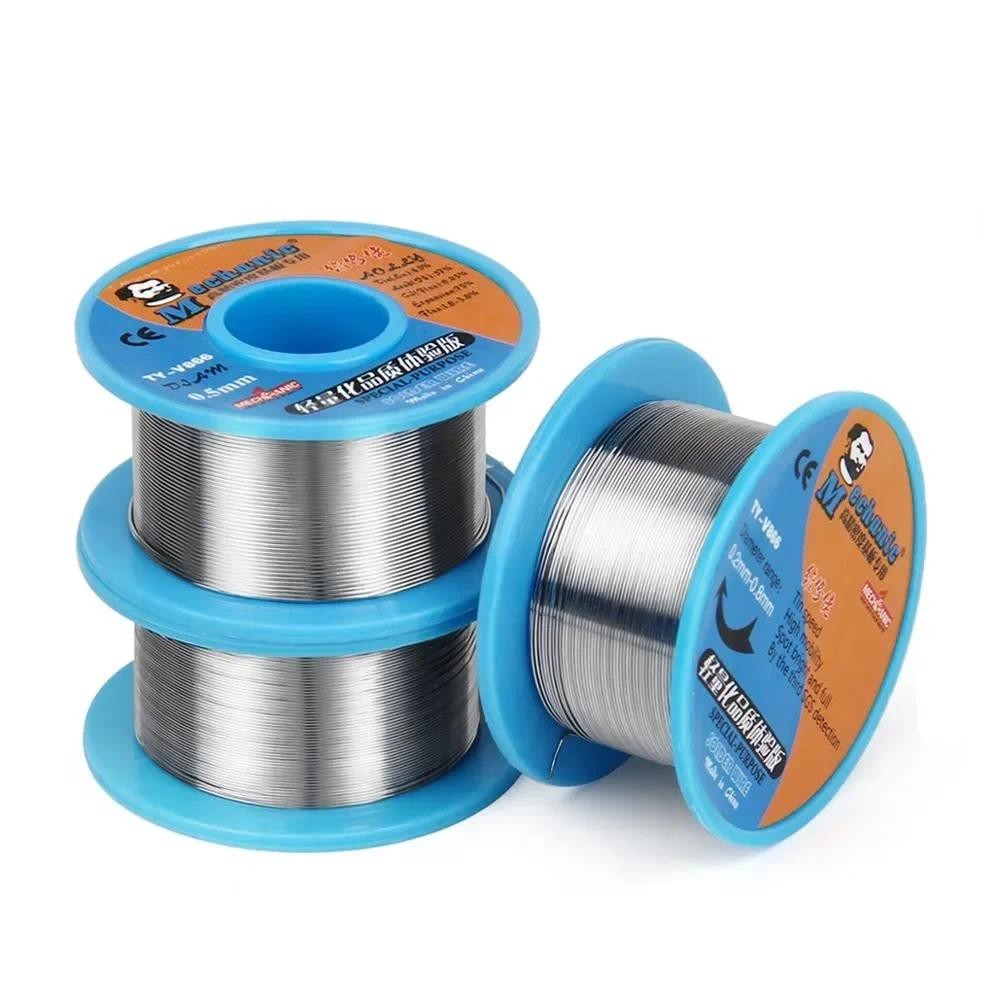 MECHANIC TY-V866 0.2 / 0.3 / 0.4 / 0.5 / 0.6 / 0.8mm Sn63 / Pb37 Lõi nhựa mềm 183°C Điểm nóng chảy Dây hàn Công cụ hàn 1.0-3.0%