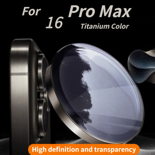 Kính cường lực bảo vệ ống kính máy ảnh màu titan mới 16 Pro Max Thích hợp cho iPhone 15 14 13 12 11 Pro Max 12 / 13mini 14 / 15 / 16Plus Phim bảo vệ máy ảnh kim loại