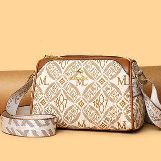 Cao cấp túi của phụ nữ in thư kết cấu Vai gối Túi Crossbody Túi