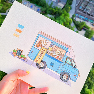 Bút Đèn Đài Phun Nước Banmi Màu Móc Dòng Chống Thấm Nước Nhanh Khô Sắc Tố Mực Sinh Viên Tranh Phác Thảo pxb3