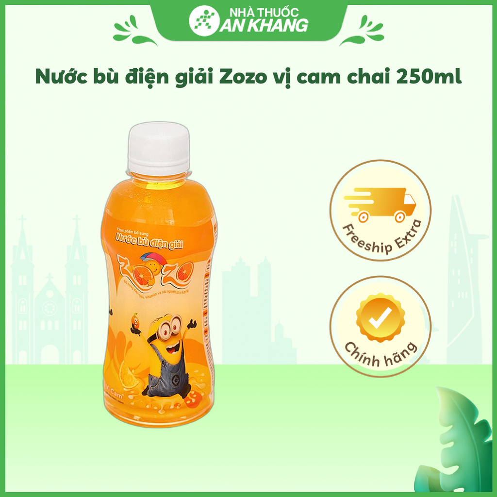 Nước bù điện giải Zozo vị cam chai 250ml