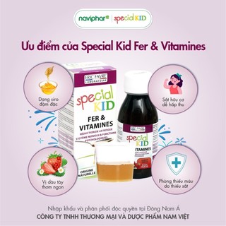 Siro Special Kid Fer Et Vitamines - Bổ sung sắt cho trẻ - Chai 125ml