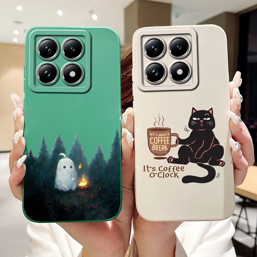 Ốp lưng Xiaomi 14TPro Thẩm Mỹ Dễ Thương Thời Trang Ngộ nghĩnh Hoạt Hình Cô Gái Gấu Trúc Mèo Ốp lưng Xiaomi 14T Pro