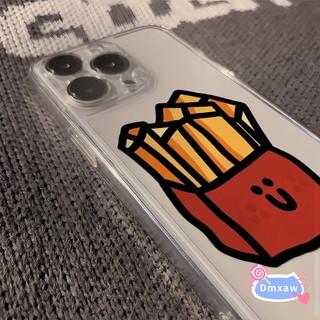 Ốp Điện Thoại Burger Fries Dễ Thương Cho Realme V30 V30T V25 V23 V23i V20 V13 V5 X7 Pro Max Ultra C1 Q5 Q3 Q2 Pro Q5i Q3i Q3S Q3T Narzo 30 5G Vỏ Mềm Hoạt Hình Chống Rơi