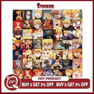 59 Chiếc Anime Demon Slayer Miếng Dán Hoạt Hình Zenitsu Agatsuma Graffiti Kid Quà Tặng Chống Thấm Nước Miếng Dán