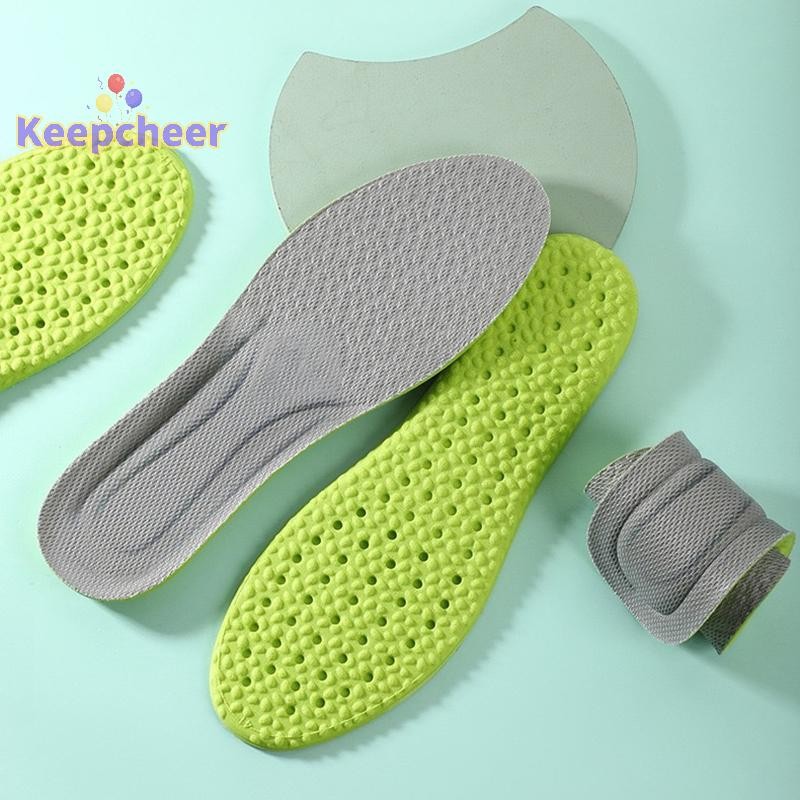 [Keepcheer] Hấp thụ sốc Thoải mái Thoáng khí Khử mùi Đế vòm Hỗ trợ cao su Mềm thấm mồ hôi khi chạy bộ Chăm sóc bàn chân [Mới]