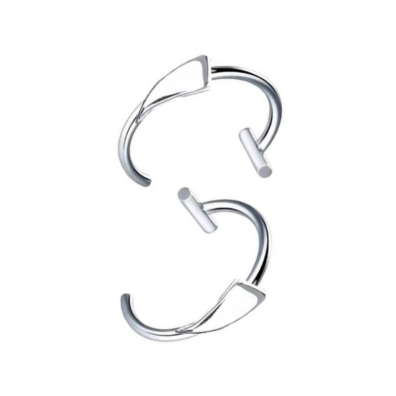 Coo Thép không gỉ Ma cà rồng Fangs Lip Cuff Không xuyên môi Kẹp môi Độc đáo Phụ kiện môi Hoàn hảo cho chủ đề Halloween thậm chí