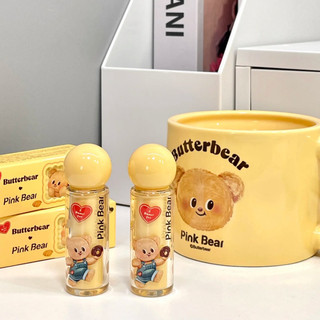 PINK BEAR Son bóng, không dễ dính vào cốc. Không dễ dính vào cốc.