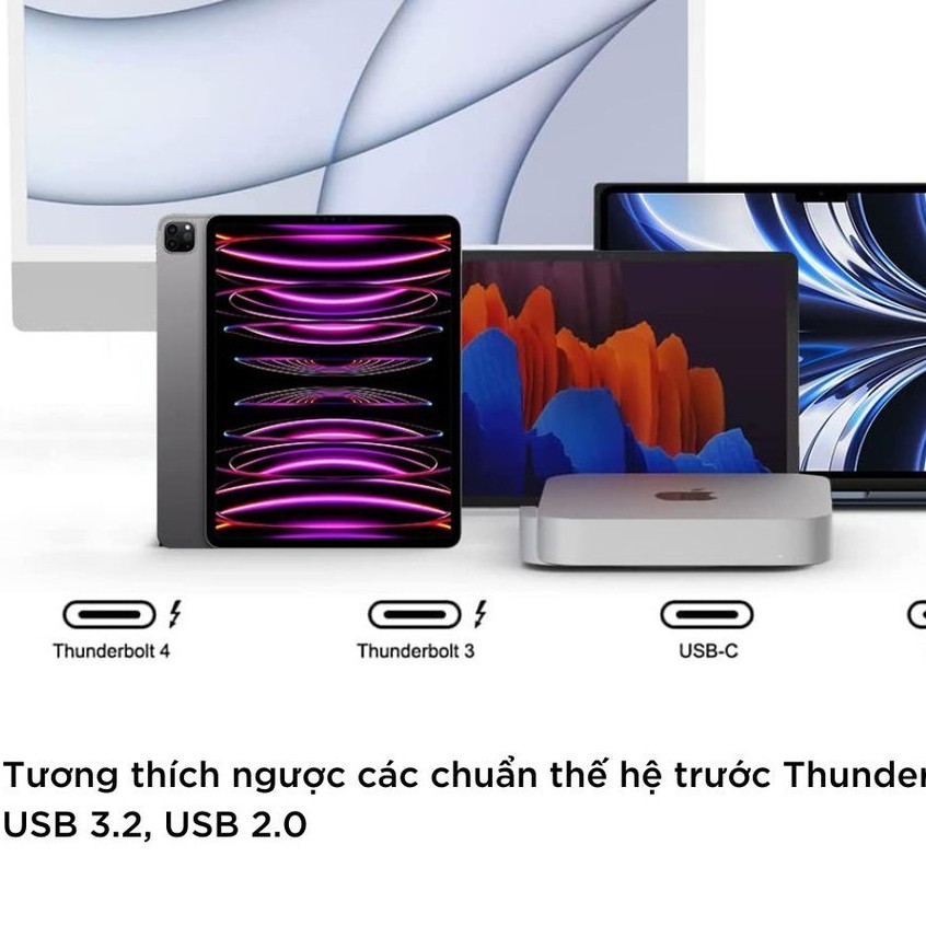Cáp Sạc Nhanh Type C to C Chuẩn USB 4 Xuất Màn Hình Rời 8K60HZ - Data 40Gbps - ENJOY PLUS | BigBuy360 - bigbuy360.vn