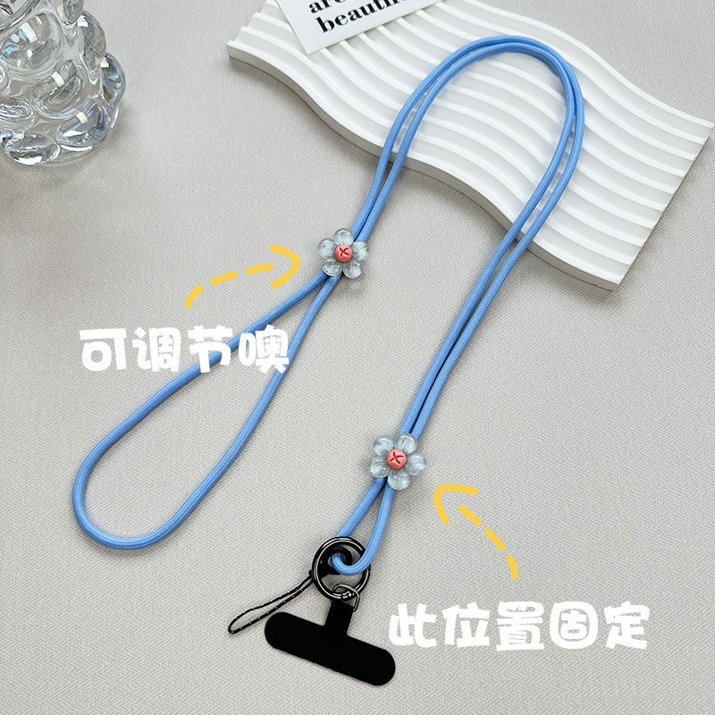 Hoa Thời Trang Chống Mất Đeo Ngang Điện Thoại Di Động Dây Đeo Cổ Tay Nylon Dây Đa Năng Cho Điện Thoại Thông Minh