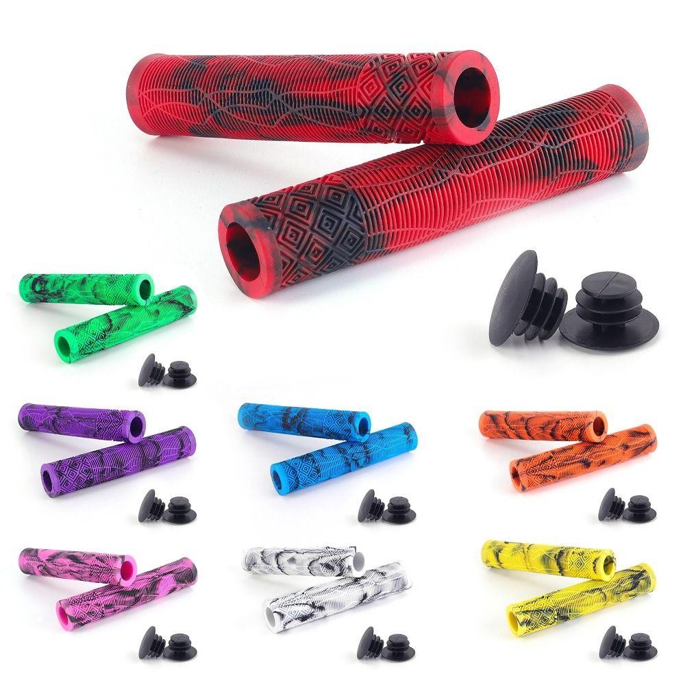 Tay lái xe đạp thời trang, cao su chống trơn trượt, thanh cổ dài phù hợp tay cầm 22,2mm