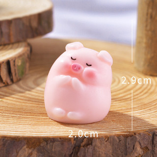 Dễ Thương Chú Heo Trang Trí Xe Trang Trí DIY Phụ Kiện Trang Sức Nội Thất Sáng Tạo Nhựa Thủ Công Móc Khóa Phụ Kiện