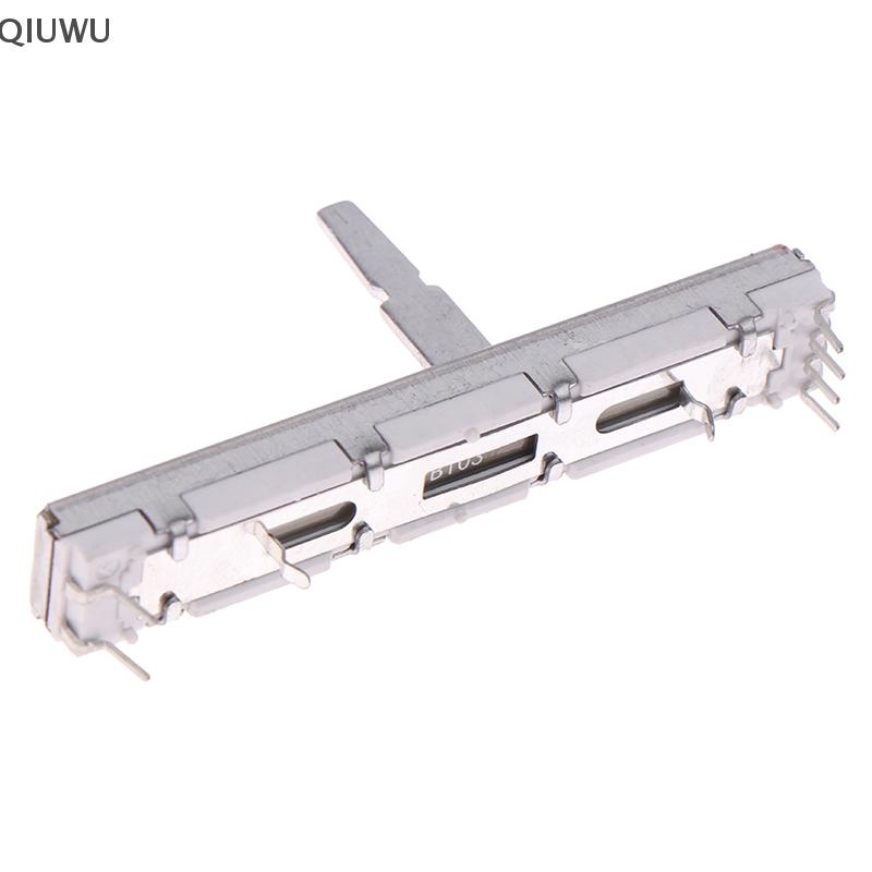 Qiuwu 1Pc Dành Cho 60mm DJM 350 400 600 700 800 Đẩy Fader Trượt Thẳng Potentiometer DJ Mixer Stereo Fader Sliding Potentiometer.