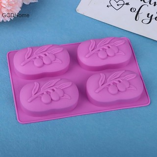 Gcdhome Hình Bầu Dục Ô Liu Khuôn Silicon Cho DIY Handmade Xà Phòng Khuôn Mousse Bánh Thạch Khuôn Thủ Công HOT