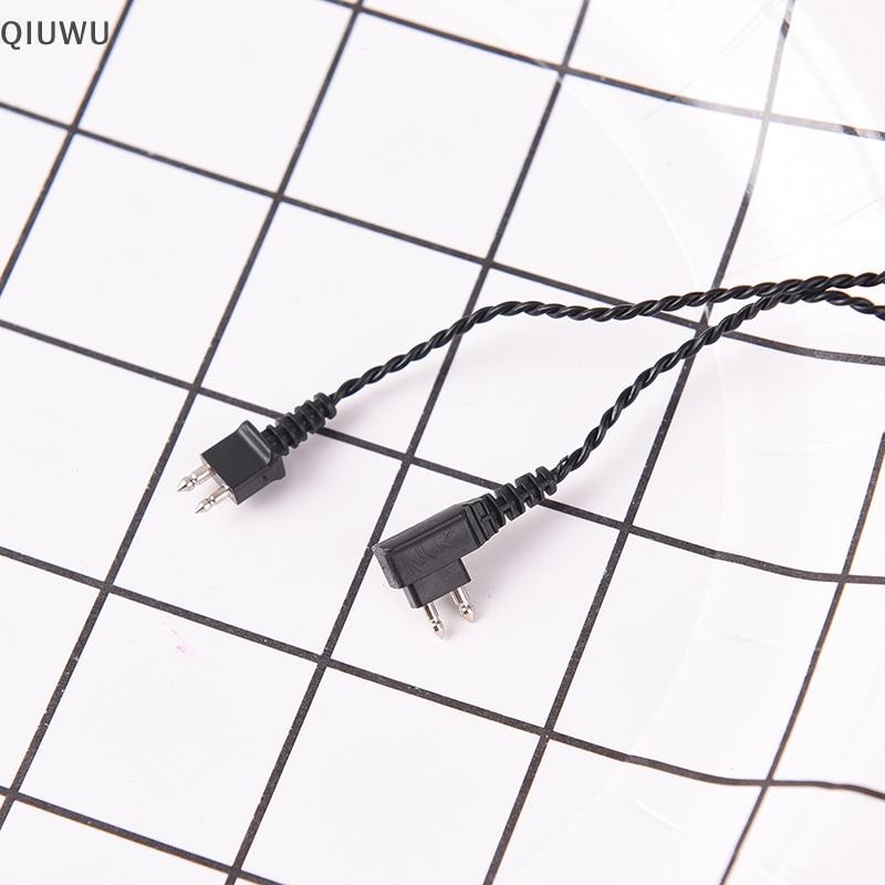 Qiuwu 1 cáp 2 chân tiêu chuẩn cho máy trợ thính cơ thể dây thu trợ thính.