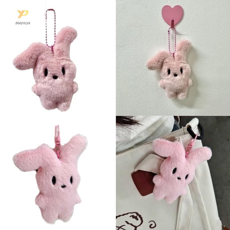 Ppy Dễ Thương Sang Trọng Thỏ Móc Khóa Túi Thời Trang Đồ Trang Trí Ba Lô Trang Trí Chìa Khóa Xe Ô Tô