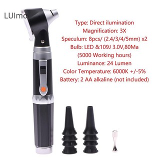Luimo Pocket Otscope 3X True View Otoscopio Full Spectrum Bộ Chẩn Đoán Bác Sĩ Tại Nhà Với 8 Đầu Dành Cho Người Lớn Trẻ Em Dụng Cụ Chăm Sóc Tai SBS