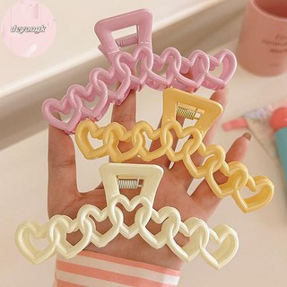 Deyangk Thời Trang Rỗng Hình Học Trái Tim Kẹp Tóc Mặt Sau Của Kẹp Nữ Cô Gái Mũ Kẹp Tóc Phụ Kiện VN