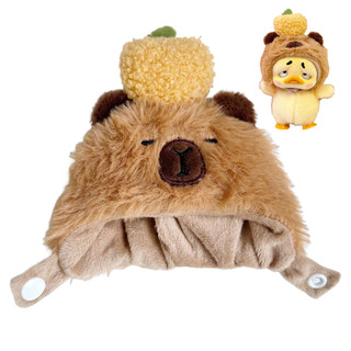 Đáng Yêu Búp Bê Nhồi Bông Mũ Thời Trang Hoạt Hình Capybara Mềm Mại Sang Trọng Búp Bê Mũ