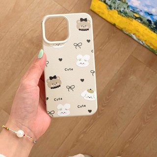 Ốp Lưng iPhone TPU Hoạ Tiết Da Mềm Gấu Nhỏ Chống Sốc, Chống Bẩn Cao Cấp - iP X/XS/11/12/13/14/15/16/17/Plus/Pro/Max/Air