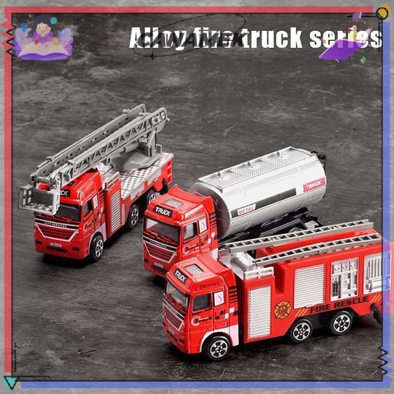 CANAMEK 1 Trẻ Em Hợp Kim Xe Cứu Hỏa 1: 32 Mô Phỏng Cứu Hỏa Diecast Xe Cứu Hỏa Kỹ Thuật Thang Xe Mô Hình Quà Tặng Sinh Nhật CSF
