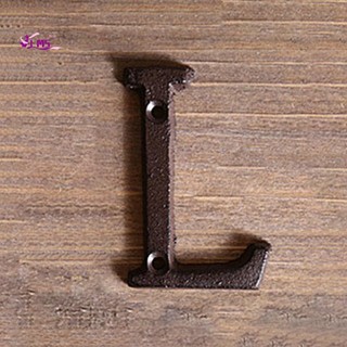 Kim Loại Chữ Số Gang Trang Trí Nhà Ký Cửa DIY Cafe Tường