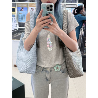 Bán chạy Túi Tote dệt tươi màu xanh thời trang dành cho nữ