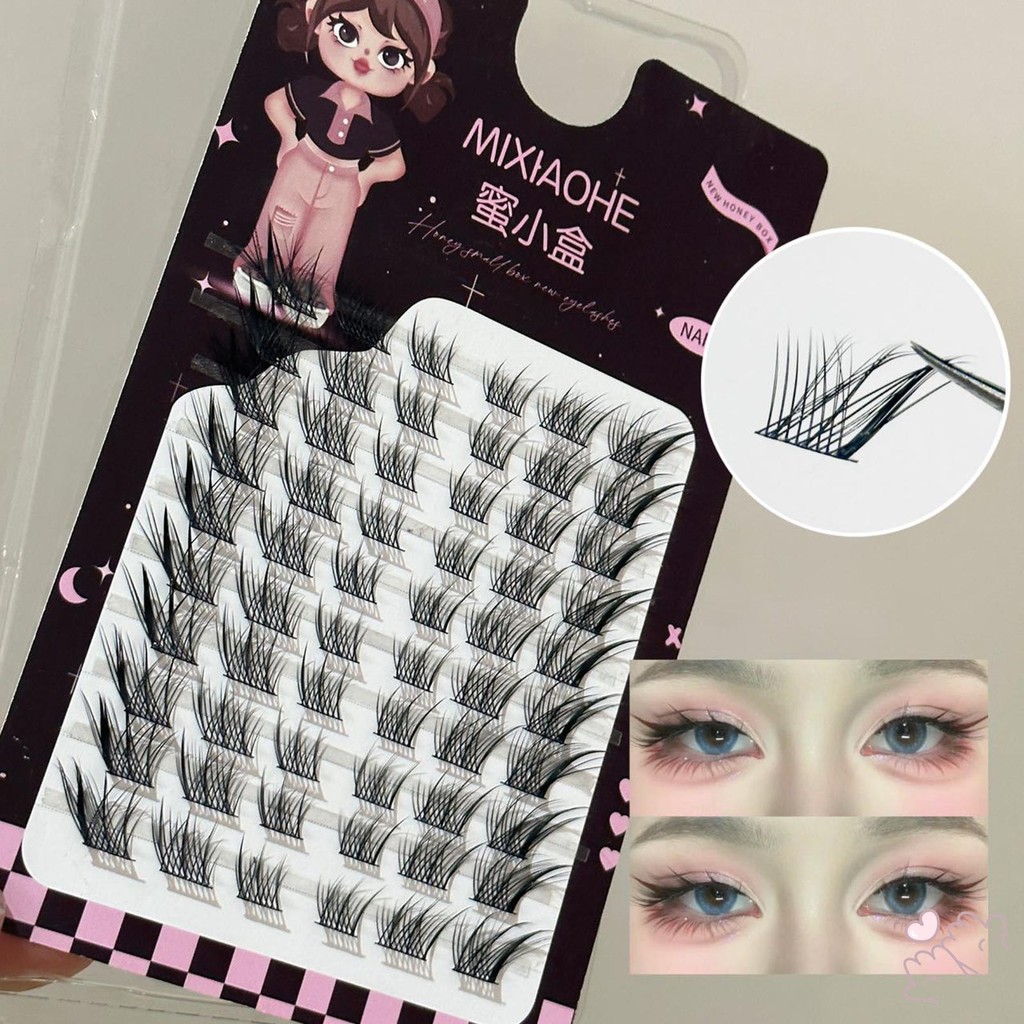 Lông mi giả phân đoạn dài mềm mại Mô phỏng Lông mi giả ghép cho phụ nữ và bé gái Đồ dùng mỹ phẩm