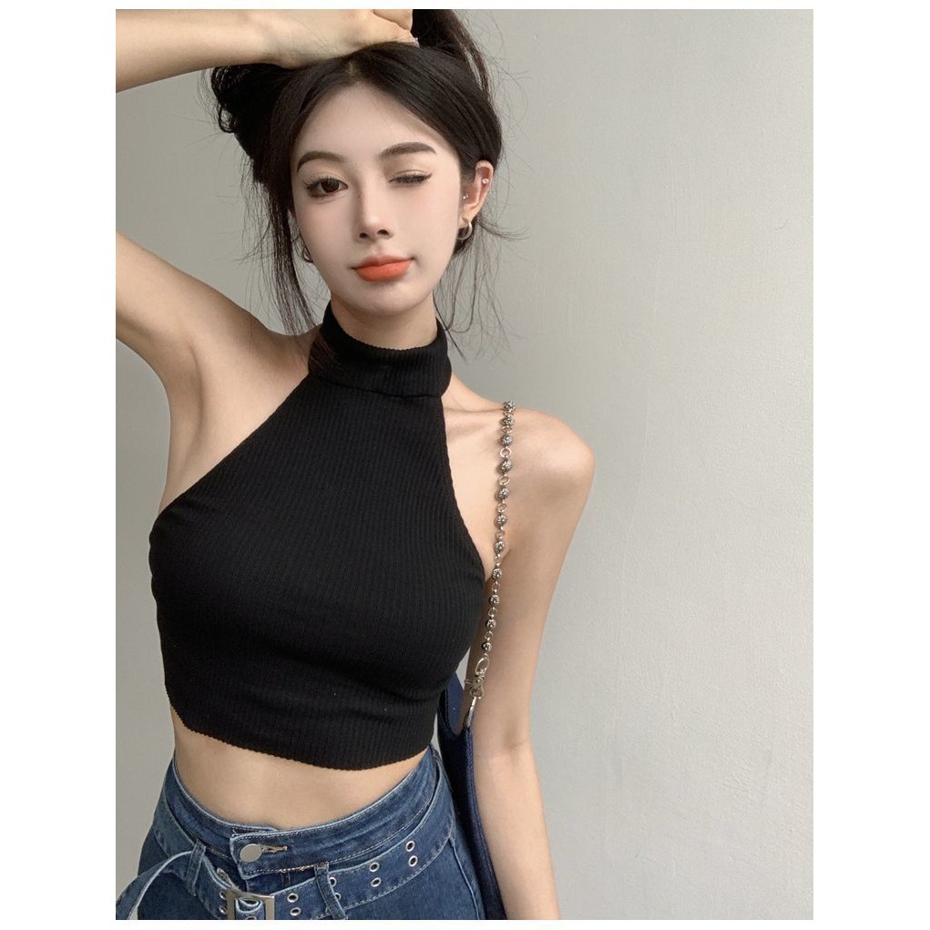 Milyfashion Dây Chuyền Ngọt Cay Phù Hợp Mùa Hè, Thiết Kế Slim-Fit Không Tay Ngắn, Mix Dễ Với Quần Áo Nữ