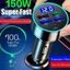 Usb C Sạc Xe Hơi 5 Cổng USB Sạc Siêu Nhanh Điện Thoại Thông Minh 150W 3.1A PD 5V 3.1A