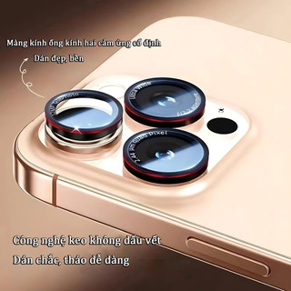 Miếng dán camera iPhone AR giữ nét HD chống trầy cho iPhone 17 Air 16 15 14 13 12 11 Pro Max Mini