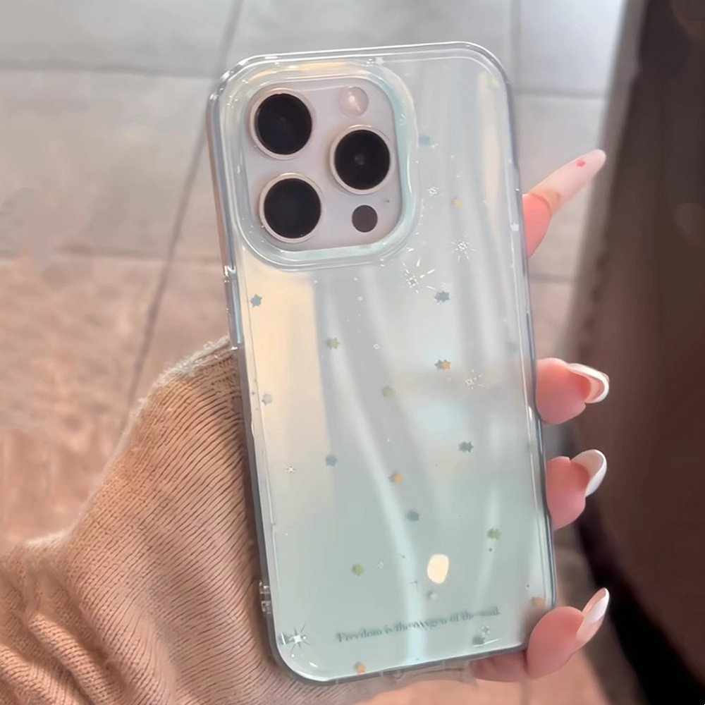 Ốp Điện Thoại Ngôi Sao Cho iPhone 17 Pro Max 17Air 16 Plus 15 14 13 12 11 Vỏ Bảo Vệ Chống Sốc