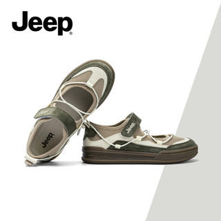 Giày thoáng khí mùa hè mới dành cho nữ JEEP - Áo khoác mỏng chống trượt đa năng chống trượt, phong cách Ballet Mary Jane, mặc hàng ngày thoải mái