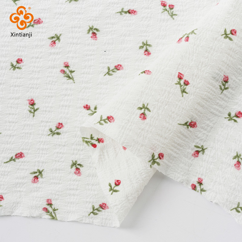 Bong Bóng Hoa Voan Vải Tự Làm Mùa Hè Cho Nữ Dịch Vụ Gia Đình Handmade Tự Làm Quần Áo 50x145cm TJ10512