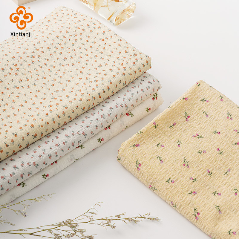 Bong Bóng Hoa Voan Vải Tự Làm Mùa Hè Cho Nữ Dịch Vụ Gia Đình Handmade Tự Làm Quần Áo 50x145cm TJ10512